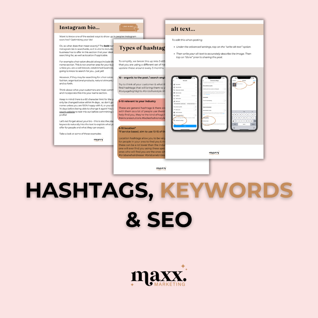 Hashtags, Keywords & SEO