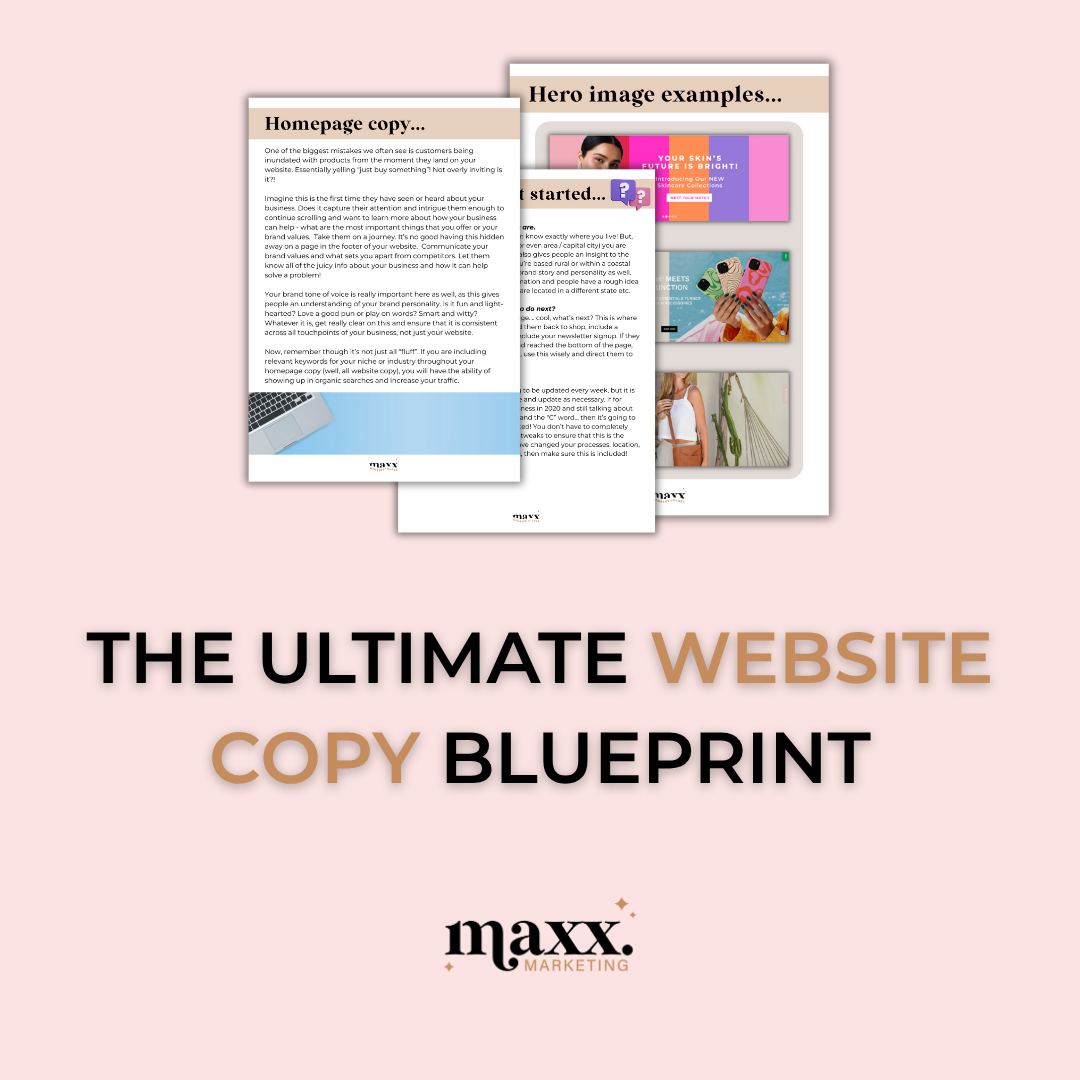 The Ultimate Website Copy Blueprint