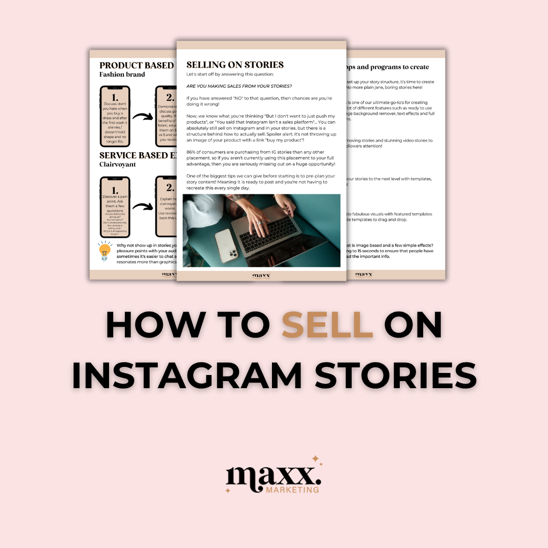 How To Sell On IG Stories