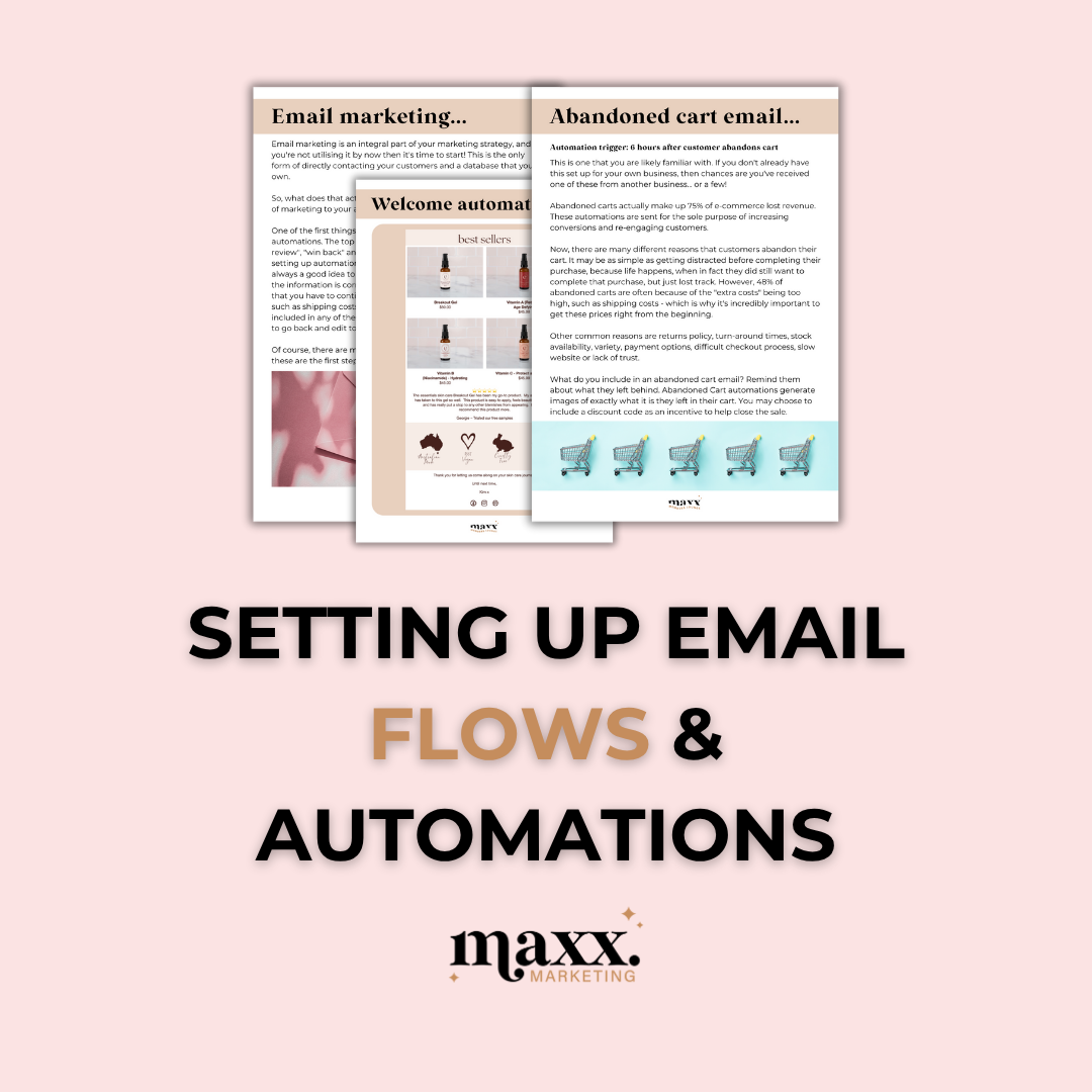 Setting up Email Flows & Automations