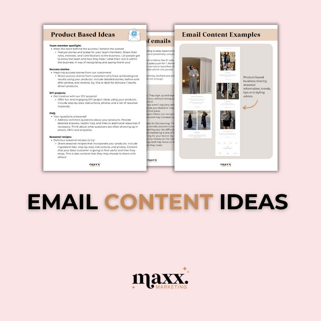 Email Content Ideas