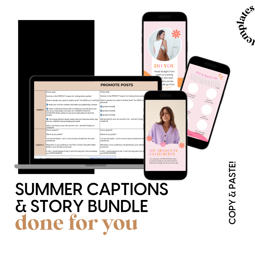 Summer Caption & Story Bundle
