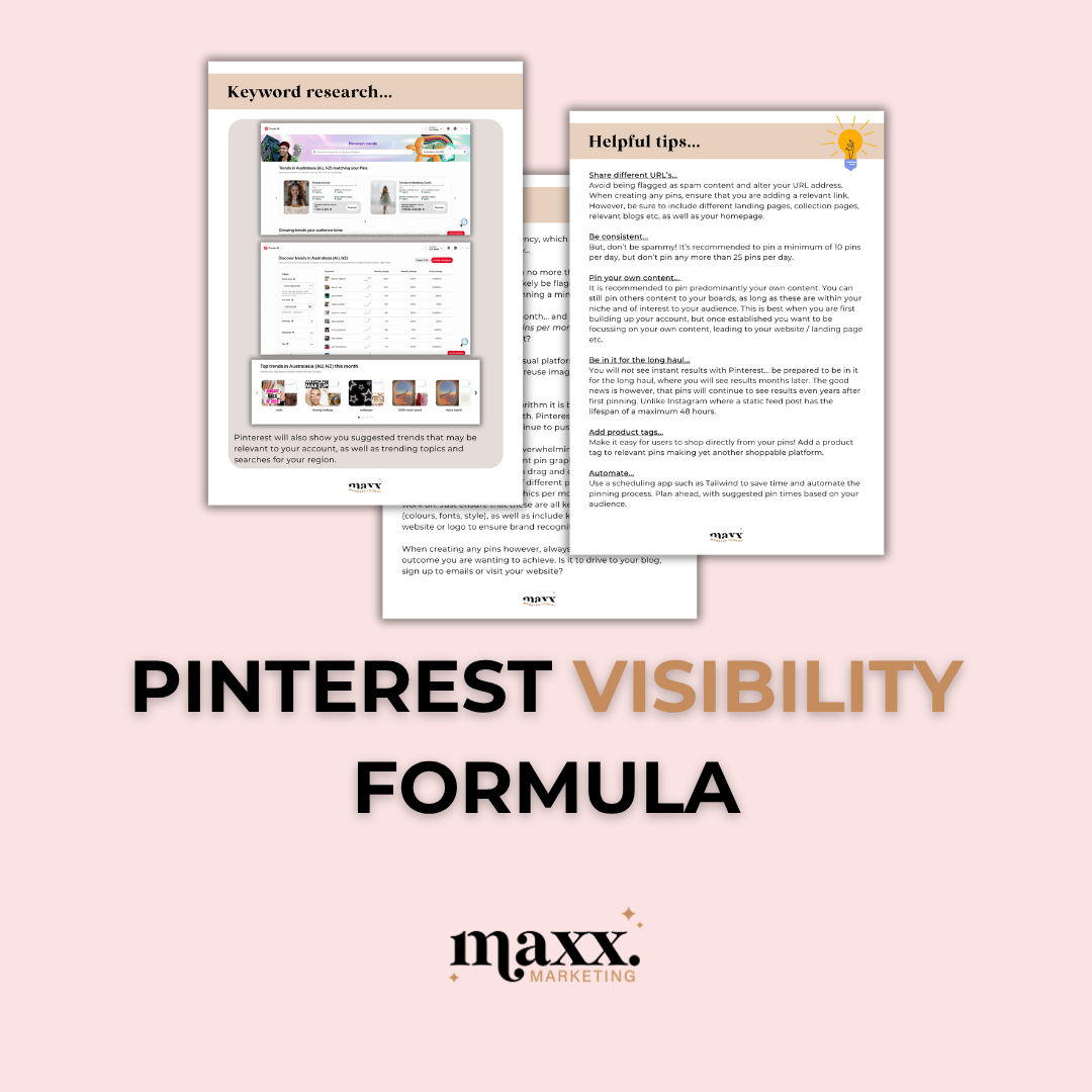 Pinterest Visibility Formula