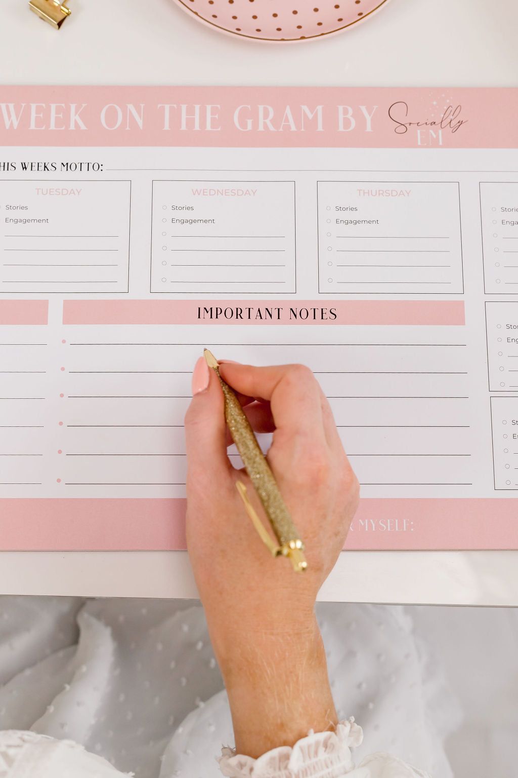 Social Media Planner Pad