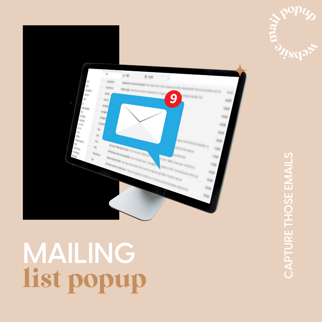 Mailing List Pop Up